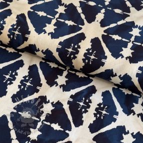 Cotton fabric BATIK navy