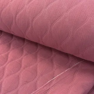 Double gauze/muslin QUILT Wave mauve