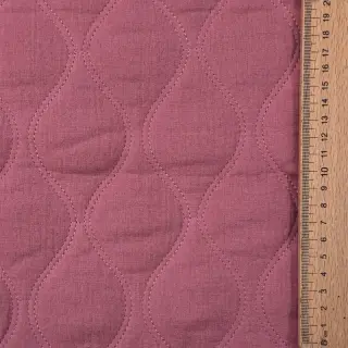 Double gauze/muslin QUILT Wave mauve