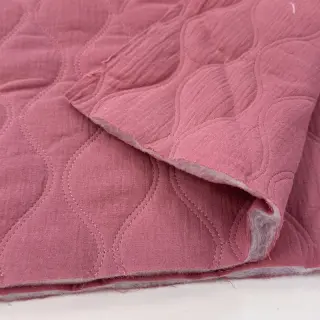 Double gauze/muslin QUILT Wave mauve
