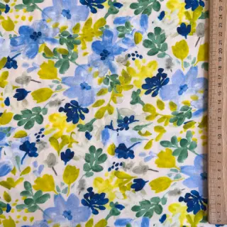 Viscose STRETCH Flowers off white digital print