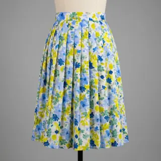 Viscose STRETCH Flowers off white digital print