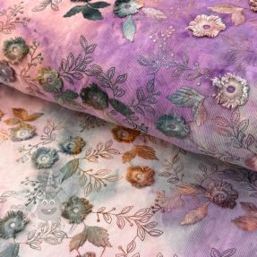 Fine corduroy TIE DYE 21W Catchy design B