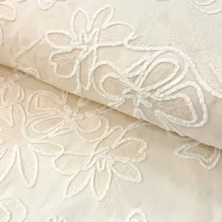 Cotton fabric EMBROIDERY Chenille Manon design A