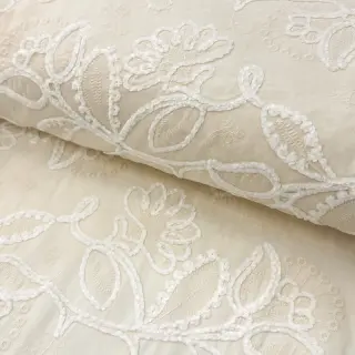Cotton fabric EMBROIDERY Chenille Manon design B