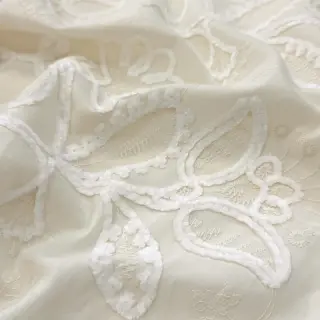 Cotton fabric EMBROIDERY Chenille Manon design B