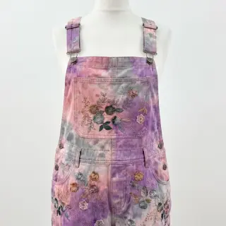 Fine corduroy TIE DYE 21W Catchy design B