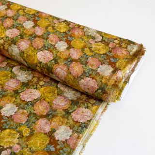 Viscose RAYON POPLIN Flower sea design C