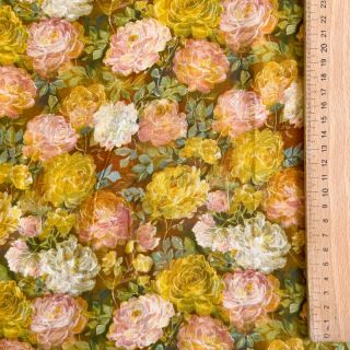 Viscose RAYON POPLIN Flower sea design C