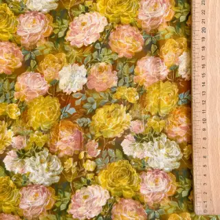 Viscose RAYON POPLIN Flower sea design C