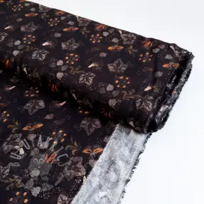 Viscose RAYON POPLIN Dark barrock design A