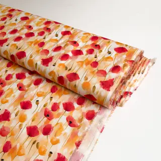 Viscose RAYON POPLIN Poppys design C