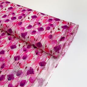Viscose RAYON POPLIN Poppys design B