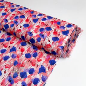 Viscose RAYON POPLIN Poppys design A