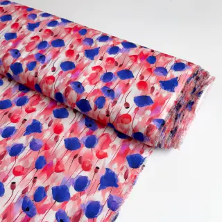 Viscose RAYON POPLIN Poppys design A