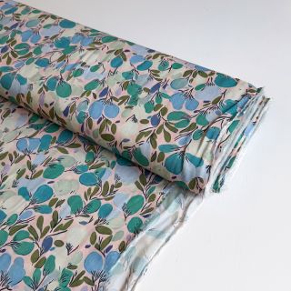 Viscose RAYON POPLIN Simplistic flowers design C