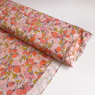 Viscose RAYON POPLIN Simplistic flowers design A