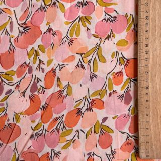Viscose RAYON POPLIN Simplistic flowers design A