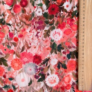 Viscose RAYON POPLIN Wild flowers design B