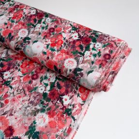 Viscose RAYON POPLIN Wild flowers design D