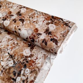 Viscose RAYON POPLIN Wild flowers design C