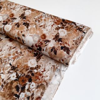 Viscose RAYON POPLIN Wild flowers design C