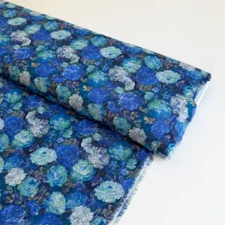 Viscose RAYON POPLIN Flower sea design B