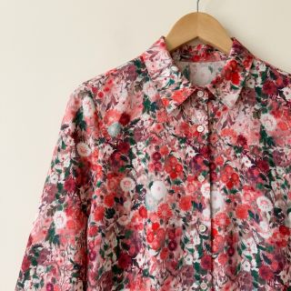 Viscose RAYON POPLIN Wild flowers design D