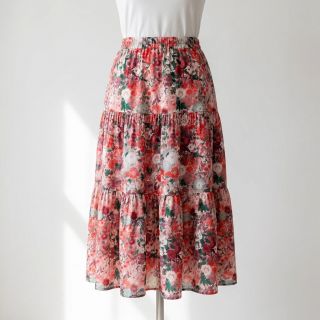 Viscose RAYON POPLIN Wild flowers design D