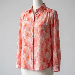 Viscose RAYON POPLIN Faded spots design D