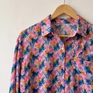 Viscose RAYON POPLIN Faded spots design A