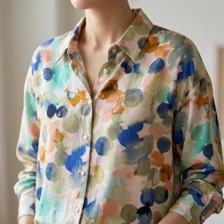 Viscose RAYON POPLIN Bouncy design D