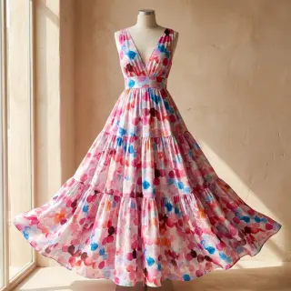 Viscose RAYON POPLIN Bouncy design F