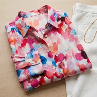 Viscose RAYON POPLIN Bouncy design F