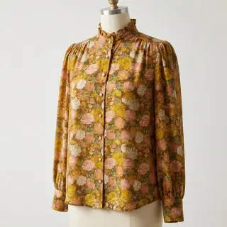 Viscose RAYON POPLIN Flower sea design C