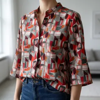 Viscose RAYON POPLIN Leona design C