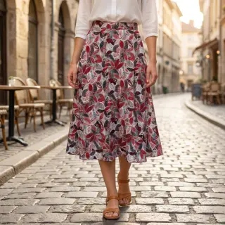 Viscose RAYON POPLIN Floral design C