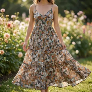 Viscose RAYON POPLIN Floral design E