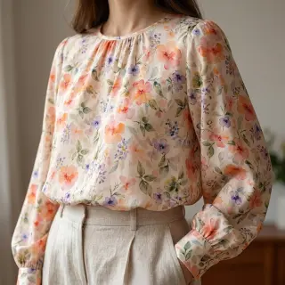 Viscose RAYON POPLIN Love design D