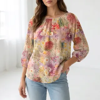 Viscose RAYON POPLIN Love design B