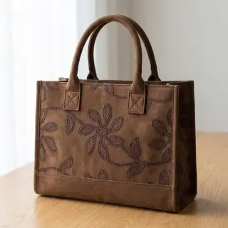 Suede stretch Amalia brown