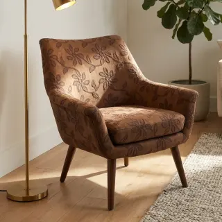 Suede stretch Amalia brown