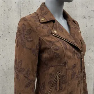 Suede stretch Amalia brown