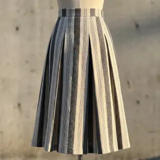 Linen YARN DYED BIG Stripe black