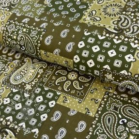 Cotton fabric Farwest kaki