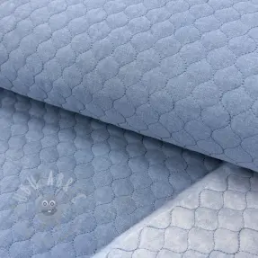 Stepped fabric JEANS blue
