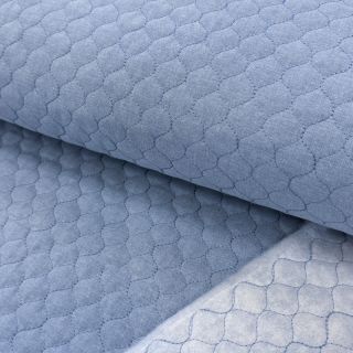 Stepped fabric JEANS blue