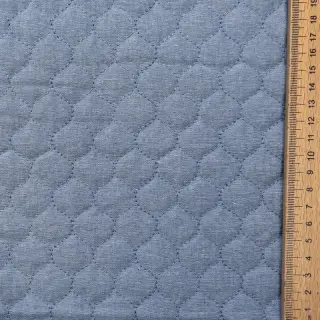 Stepped fabric JEANS blue