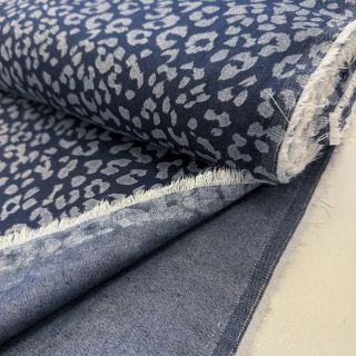 JEANS DENIM Leopard dark blue