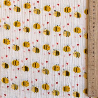 Double gauze/muslin Bee mine design A